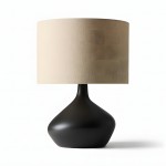 Daphne Vintage Ceramic Linen Shade Table Lamp