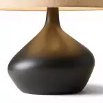 Daphne Vintage Ceramic Linen Shade Table Lamp