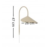 Zoya Modern Industrial Alocasia Leaf Wall Sconce