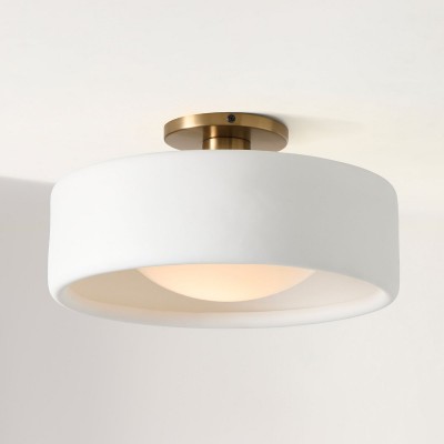 Aura Modern Porcelain Flush Mount Ceiling Light Aura Modern Porcelain Flush Mount Ceiling Light