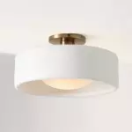 Aura Modern Porcelain Flush Mount Ceiling Light