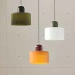 Colorful Creative Small Fresh Glass Shade Pendant Light