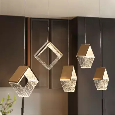 Blair Gold Diamond Clear Hammered Glass Led Pendant Light Blair Gold Diamond Clear Hammered Glass Led Pendant Light