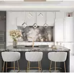 Blair Gold Diamond Clear Hammered Glass Led Pendant Light