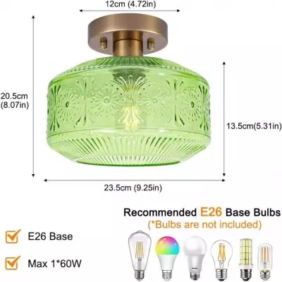 Sofia Clear Glass Patterned Semi Flush Mount Ceiling Light Sofia Clear Glass Patterned Semi Flush Mount Ceiling Light