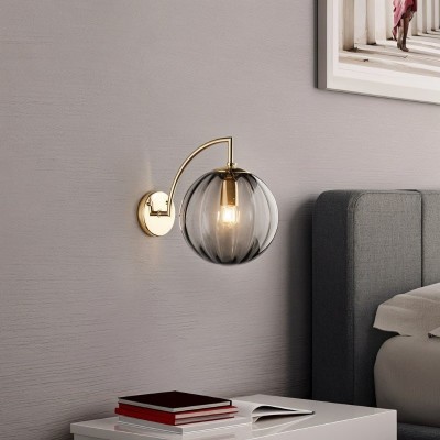 Soluna Modern Ball Glass Wall Sconce Soluna Modern Ball Glass Wall Sconce