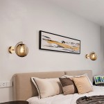 Soluna Modern Ball Glass Wall Sconce