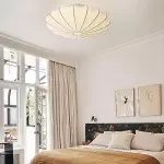 Savionne White Silk Seashell Flush Mount Light Savionne White Silk Seashell Flush Mount Light