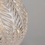 Logana Vintage Feather Texture Glass Globe Pendant Light