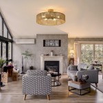 Lioran Rustic Round Rattan Ceiling Light