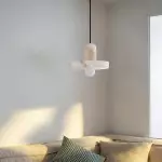 Vyndorix Farmhouse Hat Shaped Alabaster Pendant Light Vyndorix Farmhouse Hat Shaped Alabaster Pendant Light