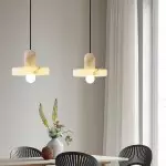 Vyndorix Farmhouse Hat Shaped Alabaster Pendant Light Vyndorix Farmhouse Hat Shaped Alabaster Pendant Light