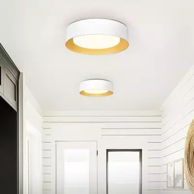 Zenith Nordic Minimalist Metal Round Semi Flush Mount Ceiling Light Zenith Nordic Minimalist Metal Round Semi Flush Mount Ceiling Light