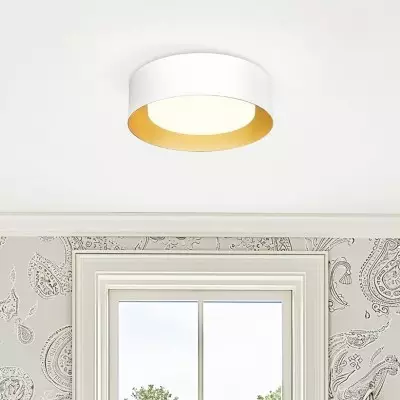 Zenith Nordic Minimalist Metal Round Semi Flush Mount Ceiling Light Zenith Nordic Minimalist Metal Round Semi Flush Mount Ceiling Light