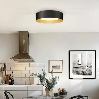 Zenith Nordic Minimalist Metal Round Semi Flush Mount Ceiling Light Zenith Nordic Minimalist Metal Round Semi Flush Mount Ceiling Light
