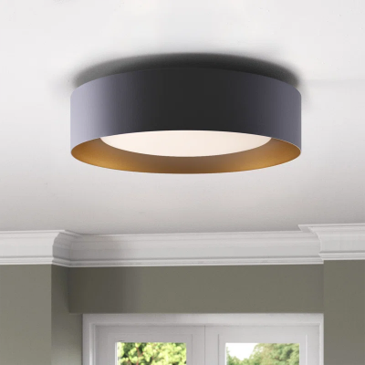 Zenith Nordic Minimalist Metal Round Semi Flush Mount Ceiling Light Zenith Nordic Minimalist Metal Round Semi Flush Mount Ceiling Light