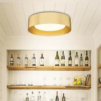 Zenith Nordic Minimalist Metal Round Semi Flush Mount Ceiling Light Zenith Nordic Minimalist Metal Round Semi Flush Mount Ceiling Light