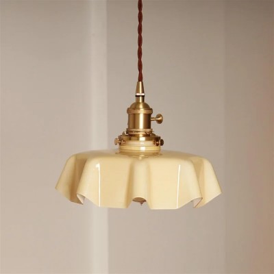 Jovianth French Cream Flower Single Pendant Light Jovianth French Cream Flower Single Pendant Light