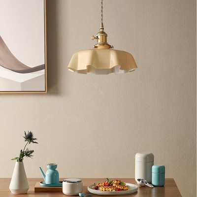 Jovianth French Cream Flower Single Pendant Light Jovianth French Cream Flower Single Pendant Light