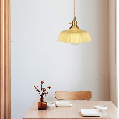 Jovianth French Cream Flower Single Pendant Light Jovianth French Cream Flower Single Pendant Light