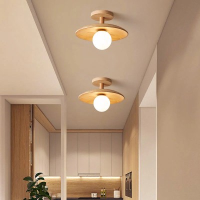Oza Wooden Plafon Ceiling Light