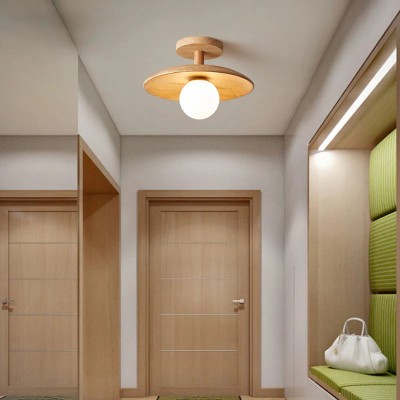Oza Wooden Plafon Ceiling Light