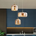 Raith Mouth Blown Glass Shade Pendant Light