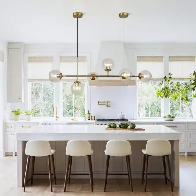 Celestina 6 Light Linear Glass Orb Pendant Light Celestina 6 Light Linear Glass Orb Pendant Light