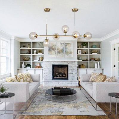 Celestina 6 Light Linear Glass Orb Pendant Light Celestina 6 Light Linear Glass Orb Pendant Light