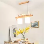 Bird Wooden Chandelier