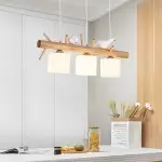 Bird Wooden Chandelier