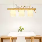 Bird Wooden Chandelier