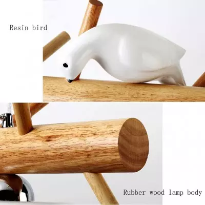 Bird Wooden Chandelier