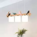 Bird Wooden Chandelier