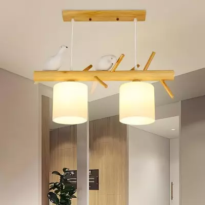 Bird Wooden Chandelier
