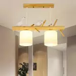 Bird Wooden Chandelier