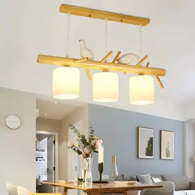 Bird Wooden Chandelier