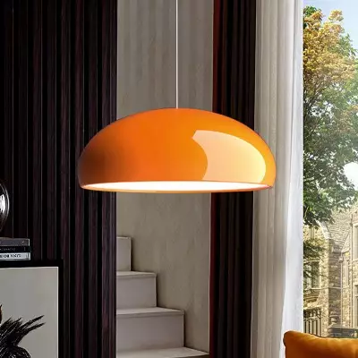 Radiara Minimalist Color Metal Bowl Pendant Light Radiara Minimalist Color Metal Bowl Pendant Light