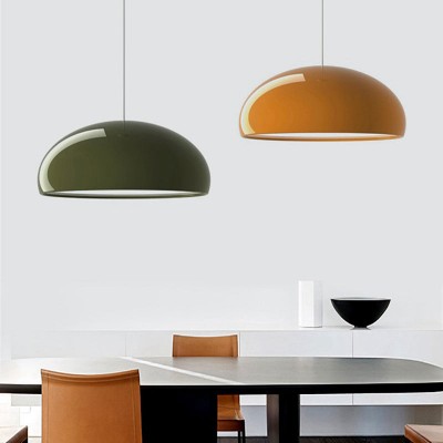 Radiara Minimalist Color Metal Bowl Pendant Light Radiara Minimalist Color Metal Bowl Pendant Light