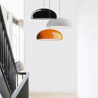 Radiara Minimalist Color Metal Bowl Pendant Light Radiara Minimalist Color Metal Bowl Pendant Light