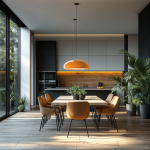 Radiara ‎Minimalist Color Metal Bowl Pendant Light