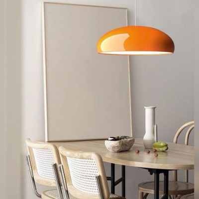 Radiara Minimalist Color Metal Bowl Pendant Light Radiara Minimalist Color Metal Bowl Pendant Light
