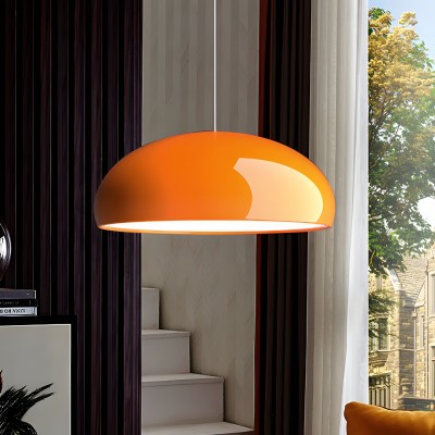 Radiara Minimalist Color Metal Bowl Pendant Light Radiara Minimalist Color Metal Bowl Pendant Light