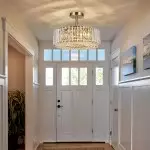 Ryxar Round Ribbed Crystal Semi Flush Mount Light