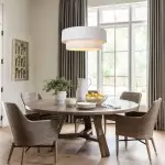 Elaraine Pleated Fabric Circular Drum Shade Chandelier