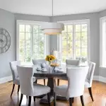 Elaraine Pleated Fabric Circular Drum Shade Chandelier