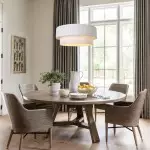 Elaraine Pleated Fabric Circular Drum Shade Chandelier