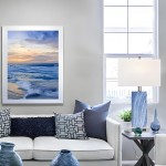 Lirwen Coastal Style Tall Rectangular Ceramic Lamp