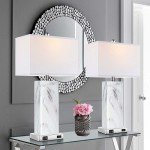 Lirwen Coastal Style Tall Rectangular Ceramic Lamp