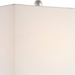 Lirwen Coastal Style Tall Rectangular Ceramic Lamp